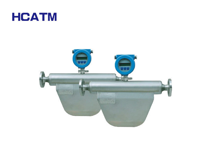 High Accuracy Coriolis Flow Transmitter , Coriolis Mass Flow Meter With LCD Display