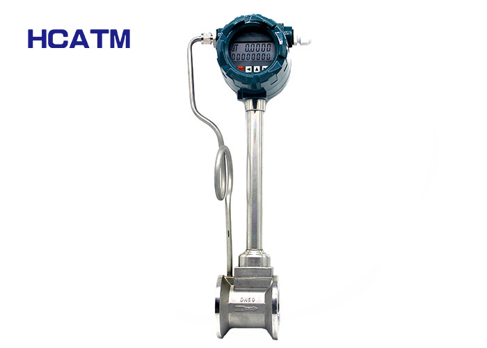 LCD Display Vortex Flow Transmitter Clamp Type For Flow Measurement