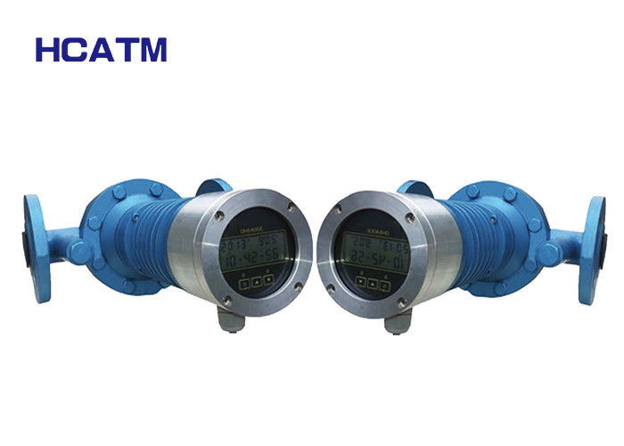 Easy Operation 4-20ma DN10-DN200 pipe size Oval Gear Flow Meter 0.03 - 340m³/H Flow Range Stainless Steel Axis