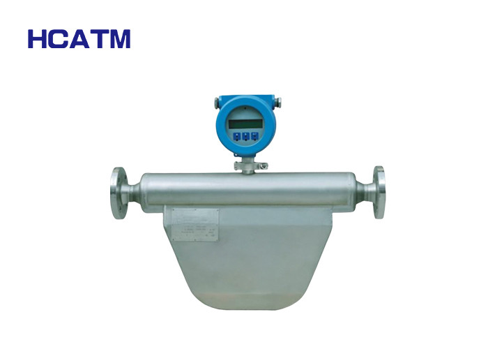 High Accuracy Coriolis Flow Transmitter , Coriolis Mass Flow Meter With LCD Display